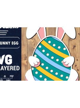 Σετ των 2 Intra απο ξύλο plywood 3mm-4mm πάχος 3D Πασχαλινό Αυγό Πολυστρωματικό PaperCut 32 Δίασταση 1500x1500 cm INTRAFABR-91198622