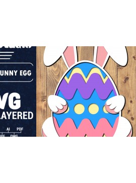 Σετ των 2 Intra απο ξύλο plywood 3mm-4mm πάχος 3D Πασχαλινό αυγό πολλαπλών στρώσεων PaperCut 33 Δίασταση 1500x1500 cm INTRAFABR-91286472