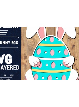 Σετ των 2 Intra απο ξύλο plywood 3mm-4mm πάχος 3D Πασχαλινό αυγό πολλαπλών στρώσεων PaperCut 42 Δίασταση 1500x1500 cm INTRAFABR-91286620