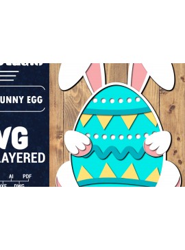 Σετ των 2 Intra απο ξύλο plywood 3mm-4mm πάχος 3D Πασχαλινό Αυγό Πολυστρωματικό PaperCut 44 Δίασταση 1500x1500 cm INTRAFABR-91286642