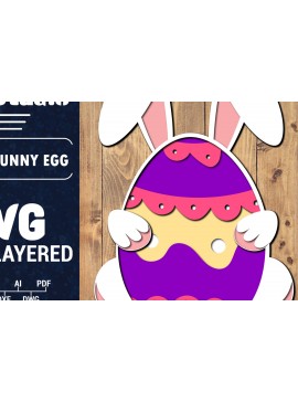 Σετ των 2 Intra απο ξύλο plywood 3mm-4mm πάχος 3D Πασχαλινό Αυγό Πολυστρωματικό PaperCut 46 Δίασταση 1500x1500 cm INTRAFABR-91286659