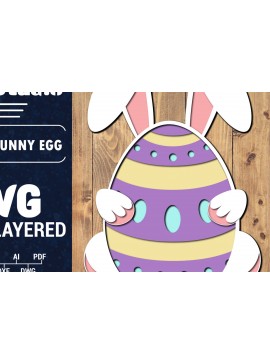 Σετ των 2 Intra απο ξύλο plywood 3mm-4mm πάχος 3D Πασχαλινό αυγό πολλαπλών στρώσεων PaperCut Δίασταση 1500x1500 cm INTRAFABR-91113544