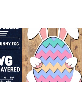 Σετ των 2 Intra απο ξύλο plywood 3mm-4mm πάχος 3D Πασχαλινό Αυγό Πολυστρωματικό PaperCut 53 Δίασταση 1500x1500 cm INTRAFABR-91384714