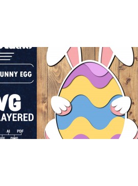 Σετ των 2 Intra απο ξύλο plywood 3mm-4mm πάχος 3D Πασχαλινό Αυγό Πολυστρωματικό PaperCut 59 Δίασταση 1500x1500 cm INTRAFABR-91384746