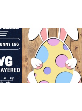 Σετ των 3 Intra απο ξύλο plywood 3mm-4mm πάχος 3D Πασχαλινό Αυγό Πολυστρωματικό PaperCut 66 Δίασταση 1500x1500 cm INTRAFABR-91384784