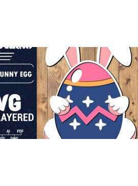 Σετ των 2 Intra απο ξύλο plywood 3mm-4mm πάχος 3D Πασχαλινό αυγό Πολυστρωματικό PaperCut 7 Δίασταση 1500x1500 cm INTRAFABR-91485368