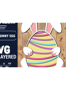 Σετ των 2 Intra απο ξύλο plywood 3mm-4mm πάχος 3D Πασχαλινό αυγό Πολυστρωματικό PaperCut 7 Δίασταση 1500x1500 cm INTRAFABR-91485417