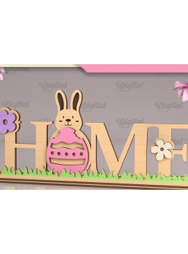 Σετ των 2 Intra απο ξύλο plywood 3mm-4mm πάχος Τρισδιάστατο Πασχαλινό σταντ με λέιζερ. Αρχική Δίασταση 15x15 cm INTRAFABR-88286723