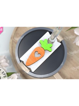 Σετ των 2 Intra απο ξύλο plywood 3mm-4mm πάχος Τρισδιάστατη Easter Stanley Topper Δίασταση 15x15 cm INTRAFABR-117657330
