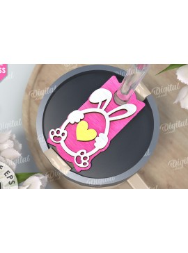 Σετ των 2 Intra απο ξύλο plywood 3mm-4mm πάχος Τρισδιάστατη Easter Stanley Topper Δίασταση 15x15 cm INTRAFABR-117657385