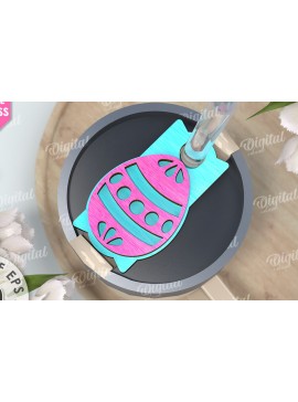 Σετ των 2 Intra απο ξύλο plywood 3mm-4mm πάχος Τρισδιάστατη Easter Stanley Topper Δίασταση 15x15 cm INTRAFABR-117657484