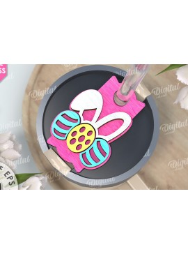 Σετ των 2 Intra απο ξύλο plywood 3mm-4mm πάχος Τρισδιάστατη Easter Stanley Topper Δίασταση 15x15 cm INTRAFABR-117657552