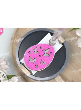 Σετ των 2 Intra απο ξύλο plywood 3mm-4mm πάχος Τρισδιάστατη Easter Stanley Topper Δίασταση 15x15 cm INTRAFABR-117657595