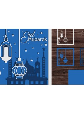 Σετ των 2 Intra απο ξύλο plywood 3mm-4mm πάχος 3d EMubarak Shadow Box Δίασταση 25x25 cm INTRAFABR-66374166