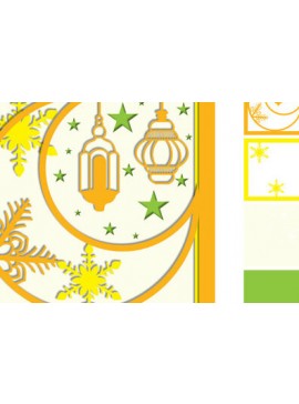 Σετ των 2 Intra απο ξύλο plywood 3mm-4mm πάχος 3d EMubarak Shadow Box Δίασταση 25x25 cm INTRAFABR-66282693