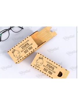 Intra απο ξύλο plywood 3mm-4mm πάχος Τρισδιάστατο κουτί γυαλιών κοπής με λέιζερ Δίασταση 30x20 cm INTRAFABR-122674240