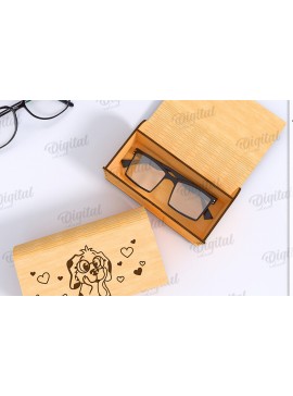 Σετ των 2 Intra απο ξύλο plywood 3mm-4mm πάχος Τρισδιάστατο κουτί γυαλιών κοπής με λέιζερ Δίασταση 30x20 cm INTRAFABR-122673931