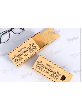 Σετ των 2 Intra απο ξύλο plywood 3mm-4mm πάχος Τρισδιάστατο κουτί γυαλιών κοπής με λέιζερ Δίασταση 30x20 cm INTRAFABR-122674133