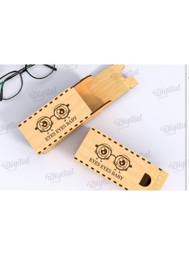 Σετ των 2 Intra απο ξύλο plywood 3mm-4mm πάχος Τρισδιάστατο κουτί γυαλιών κοπής με λέιζερ Δίασταση 30x20 cm INTRAFABR-122674161