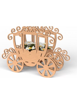 Σετ των 2 Intra απο ξύλο plywood 3mm-4mm πάχος Τρισδιάστατη θήκη λουλουδιών νεράιδα Δίασταση 30x20 cm INTRAFABR-119867630