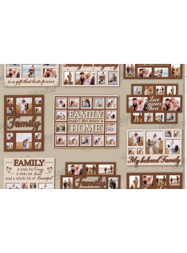 Intra απο ξύλο plywood 3mm-4mm πάχος Τρισδιάστατη δέσμη κορνίζας φωτογραφιών με λέιζερ Δίασταση 20x30 cm INTRAFABR-121362034