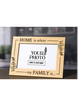 Σετ των 2 Intra απο ξύλο plywood 3mm-4mm πάχος Τρισδιάστατη οικογενειακή κορνίζα φωτογραφιών Δίασταση 20x30 cm INTRAFABR-118809271