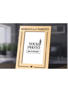 Σετ των 2 Intra απο ξύλο plywood 3mm-4mm πάχος Τρισδιάστατη οικογενειακή κορνίζα φωτογραφιών Δίασταση 20x30 cm INTRAFABR-118809352