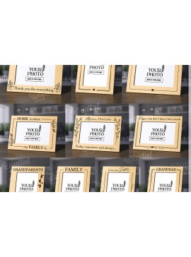 Intra απο ξύλο plywood 3mm-4mm πάχος τρισδιάστατων οικογενειακών κορνίζες Δίασταση 20x30 cm INTRAFABR-118690235