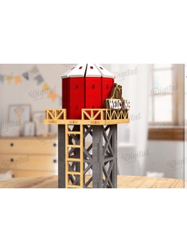 Σετ των 2 Intra απο ξύλο plywood 3mm-4mm πάχος Τρισδιάστατη κοπή με  Farm. Διακόσμηση σπιτιού Δίασταση 30x20 cm INTRAFABR-122383925