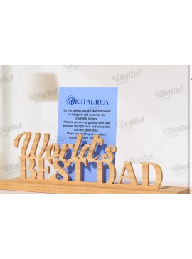 Intra απο ξύλο plywood 3mm-4mm πάχος Τρισδιάστατη θήκη κάρτας για τη γιορτή του πατέρα Δίασταση 30x20 cm INTRAFABR-119265228