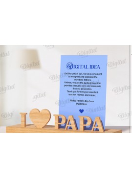 Intra απο ξύλο plywood 3mm-4mm πάχος Τρισδιάστατη θήκη κάρτας για τη γιορτή του πατέρα Δίασταση 30x20 cm INTRAFABR-119264814