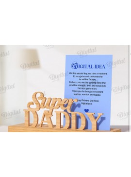 Intra απο ξύλο plywood 3mm-4mm πάχος Τρισδιάστατη θήκη κάρτας για τη γιορτή του πατέρα Δίασταση 30x20 cm INTRAFABR-119264917