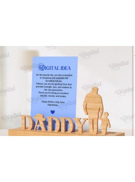 Intra απο ξύλο plywood 3mm-4mm πάχος Τρισδιάστατη θήκη κάρτας για τη γιορτή του πατέρα Δίασταση 30x20 cm INTRAFABR-119265079