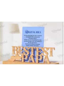 Intra απο ξύλο plywood 3mm-4mm πάχος Τρισδιάστατη θήκη κάρτας για τη γιορτή του πατέρα Δίασταση 30x20 cm INTRAFABR-119265121