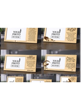 Intra απο ξύλο plywood 3mm-4mm πάχος 3D Κορνίζες για την Ημέρα του Πατέρα Δίασταση 20x30 cm INTRAFABR-120426107