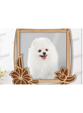 Σετ των 2 Intra απο ξύλο plywood 3mm-4mm πάχος 3D Floral κορνίζα φωτογραφιών Δίασταση 20x30 cm INTRAFABR-119139053