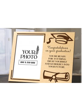 Intra απο ξύλο plywood 3mm-4mm πάχος 3D Graduation Κορνίζα Δίασταση 20x30 cm INTRAFABR-120714126