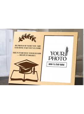 Intra απο ξύλο plywood 3mm-4mm πάχος 3D Graduation Κορνίζα Δίασταση 20x30 cm INTRAFABR-120713690