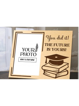 Σετ των 2 Intra απο ξύλο plywood 3mm-4mm πάχος 3D Graduation Κορνίζα Δίασταση 20x30 cm INTRAFABR-120713805