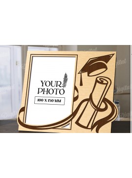 Intra απο ξύλο plywood 3mm-4mm πάχος 3D Graduation Κορνίζα Δίασταση 20x30 cm INTRAFABR-120713981