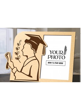 Intra απο ξύλο plywood 3mm-4mm πάχος 3D Graduation Κορνίζα Δίασταση 20x30 cm INTRAFABR-120714087