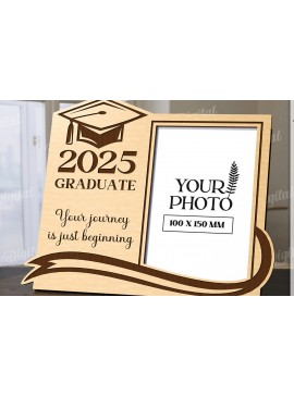 Σετ των 2 Intra απο ξύλο plywood 3mm-4mm πάχος 3D Graduation Κορνίζα Δίασταση 20x30 cm INTRAFABR-120713645