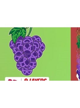 Intra απο ξύλο plywood 3mm-4mm πάχος 3D Grape Cut Δίασταση 30x20 cm INTRAFABR-17888118