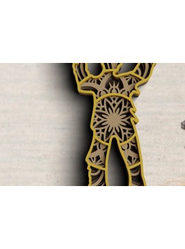 Intra απο ξύλο plywood 3mm-4mm πάχος Τρισδιάστατη αποκριάτικη στολή Δίασταση 30x20 cm INTRAFABR-76993918