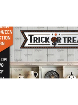 Σετ των 2 Intra απο ξύλο plywood 3mm-4mm πάχος Τρισδιάστατη αποκριάτικη πινακίδα κατεύθυνσης κοπής με λέιζερ Δίασταση 15x15 cm INTRAFABR-106664993