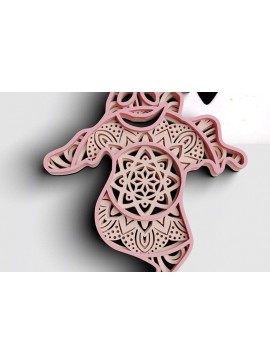 Intra απο ξύλο plywood 3mm-4mm πάχος 3D Halloween Ghost Δίασταση 30x30 cm INTRAFABR-76993923