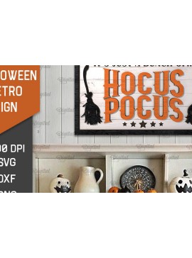 Σετ των 2 Intra απο ξύλο plywood 3mm-4mm πάχος 3D Halloween Retro Sign Cut  Δίασταση 15x15 cm INTRAFABR-105569162