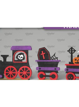 Σετ των 2 Intra απο ξύλο plywood 3mm-4mm πάχος Τρισδιάστατη απο για το τρένο αποκριών Δίασταση 15x15 cm INTRAFABR-105697728