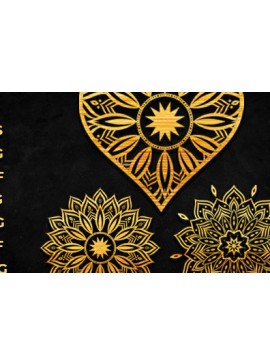 Σετ των 2 Intra απο ξύλο plywood 3mm-4mm πάχος κοπής με λέιζερ 3D Heart Mandala Δίασταση 30x30 cm INTRAFABR-89461798