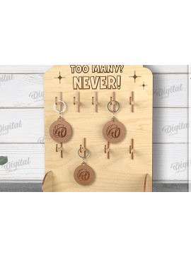 Σετ των 3 Intra απο ξύλο plywood 3mm-4mm πάχος Τρισδιάστατη κοπή με μπρελόκ με λέιζερ Δίασταση 6x6 cm INTRAFABR-121120939
